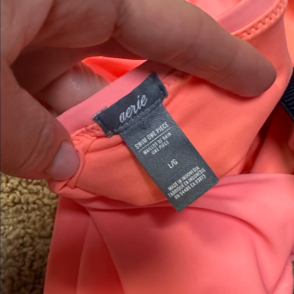 Aerie Coral One-Piece Swimsuit - Picture 2 of 5